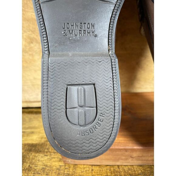 Johnston & Murphy Mens Penny Loafers Leather Casual Dress Shoes 10M - Picture 7 of 9